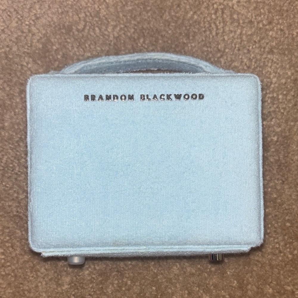 Brandon Blackwood Light Blue Terrycloth Mini Trunk
